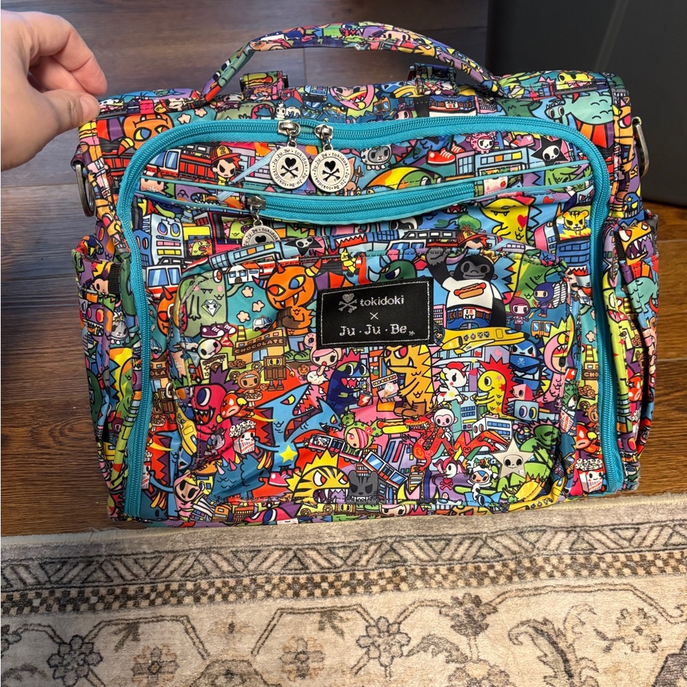 Tokidoki x JuJuBe BFF Kaiju city print bag